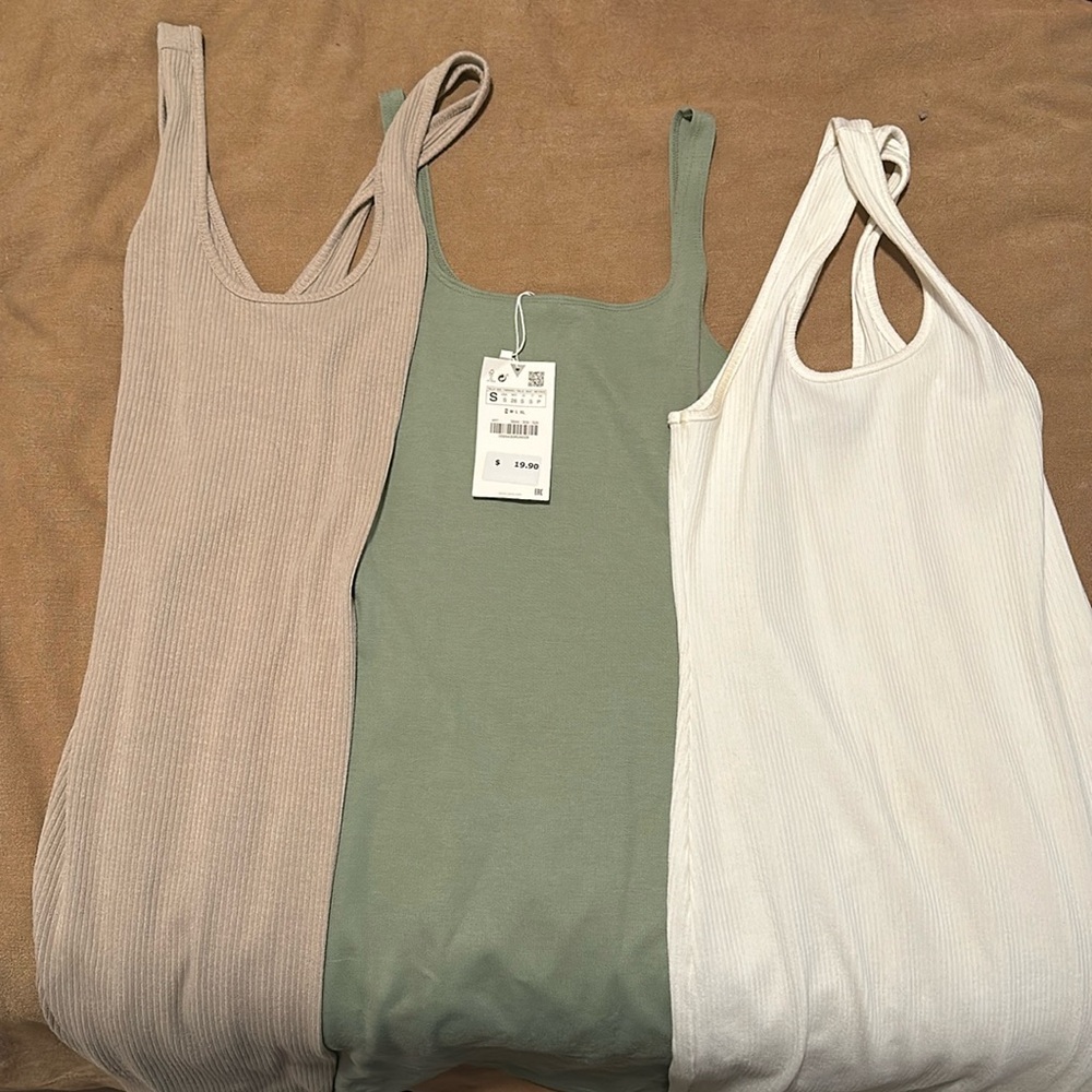 Small dresses from Zara and Vici